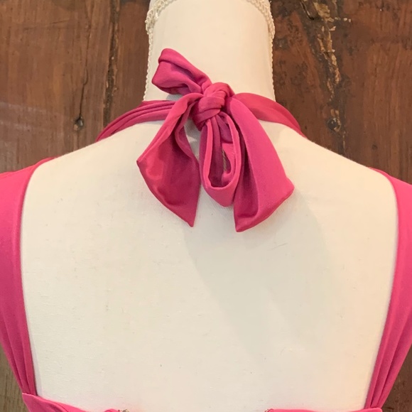 Nearly New Hot Pink Halter Top BCBGMaxAzria - Picture 5 of 5